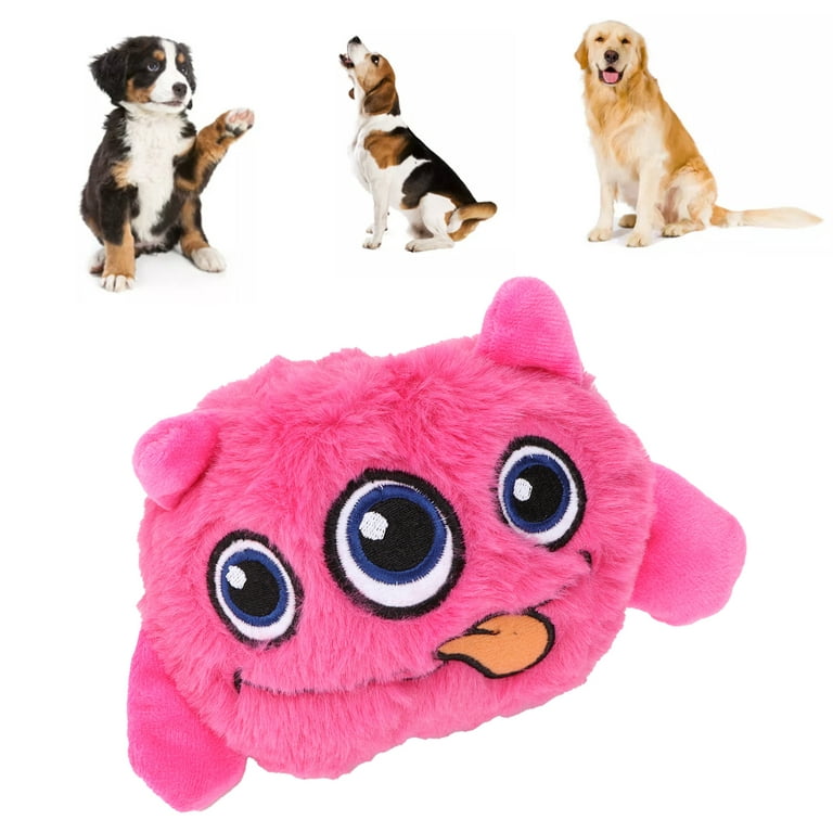 Petbobi Interactive Dog Toys Monster Plush Toy Shake Squeaky Crazy Bouncer  Ball Battery Operated Toy for Small Medium Puppy Motorized Entertainment