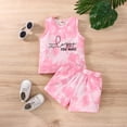 thumbnail image 2 of Gerichy Girls Summer Outfits, Toddler Girls Short Sleeve Ruffles Ribbed T Shirt Tops Shorts Outfits, 2 of 9