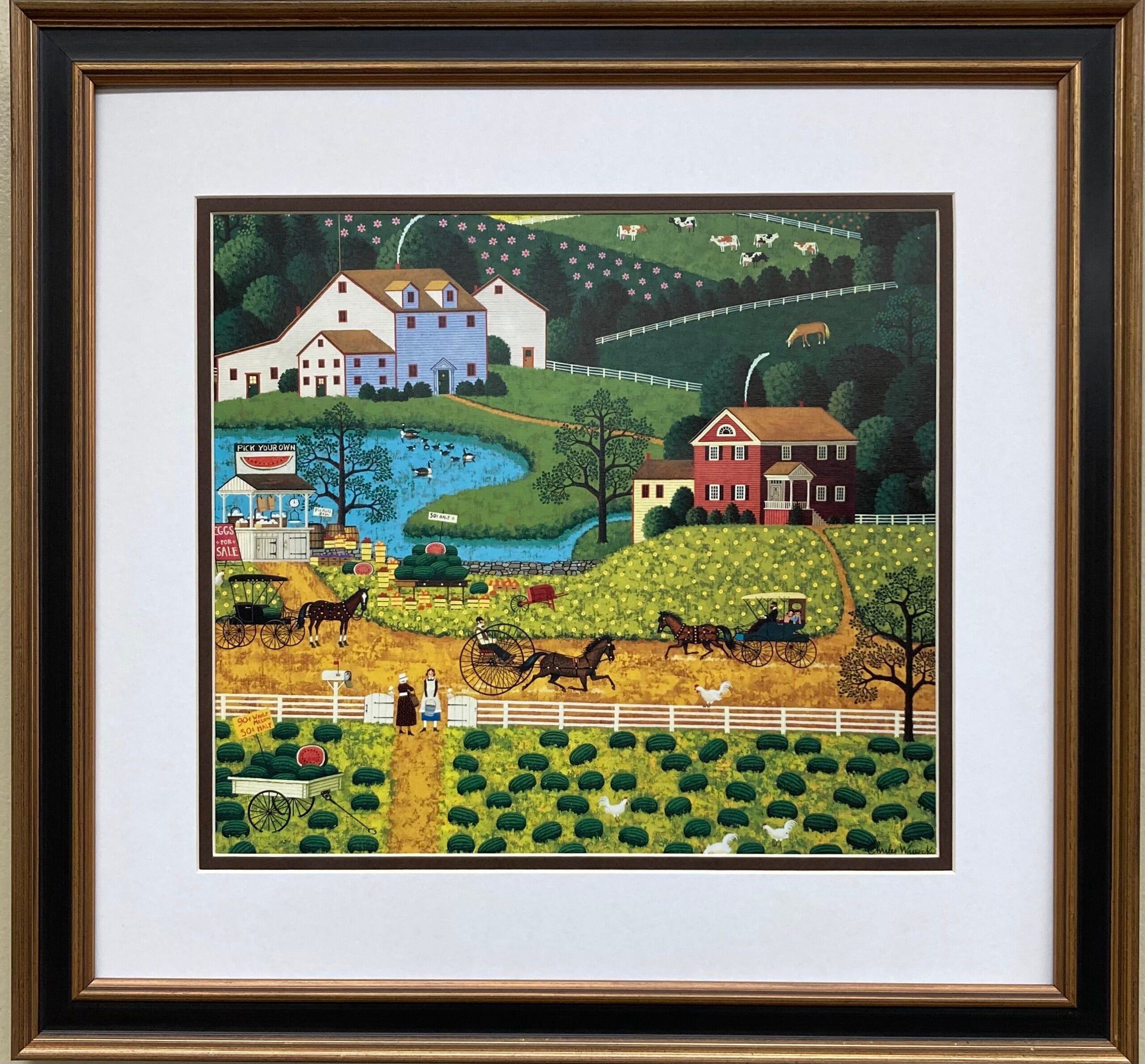 Gilles Sacksick、les peches、希少高級画集画、新品額装付 ce886316-7382-4cb9-ab97-