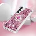 thumbnail image 5 of Funda para Samsung Galaxy S24 5G con Brillo Líquido Flotante, Purpurina, Parachoques y Anillo Giratorio Soporte, 5 of 5