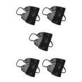 thumbnail image 2 of kurtrusly Fashionable And Functional Straw Beach Bag For Any Occasion Space-saving Blended Straw Handbag black 5Set, 2 of 6