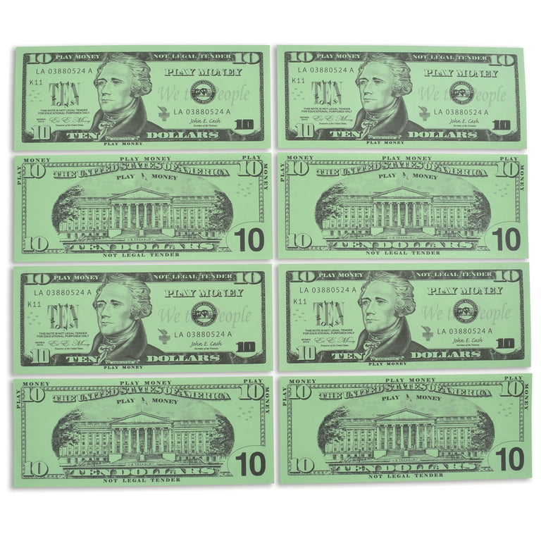 ten dollar bill front and back