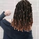 thumbnail image 2 of Peluca larga de crochet con trenzas sintéticas con lazo desgastado, pre-enrollada y suave, 2 of 7