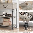 thumbnail image 4 of Yesurprise 43" L Console Table with 2 Drawers and 3 Tier Shelves Hallway Table Home Furniture for Living Room Foyer Bedroom, 4 of 8