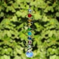 thumbnail image 3 of Atrapasueños giratorios de viento con cola en espiral, atrapasueños de cristal con siete cuentas de chakras, colgante de ventana para interior y hogar, 3 of 5