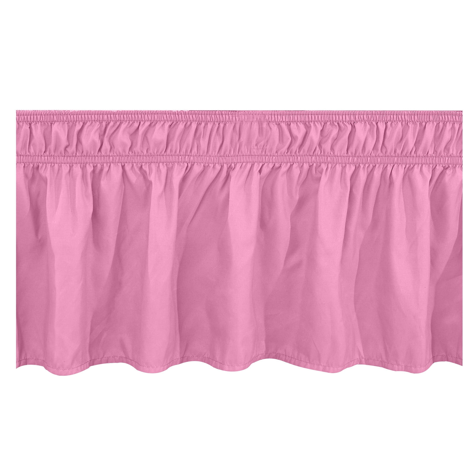 RuiJiao Elastic Wrap-Around Bed Skirt with Ruffles - Universal Fit for Queen and King Size Beds - Elegant and Easy to Use