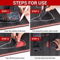 thumbnail image 3 of 5 Pcs Tool Box Foam 16x12x1 Inch, Cuttable Polyethylene Storage Sheets, for Tool Shadow Storage in Cabinet Drawer, 3 of 6