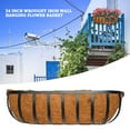 thumbnail image 3 of 24-Inch Metal Wall-Mount Half Moon Coconut Liner Planter Basket, 3 of 8