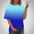 thumbnail image 4 of COM1950s Shorts pour Femmes, Chemisiers pour Femmes, T-Shirt Imprimé de Mode pour Femmes à Manches Courtes Blouse à Col Rond Décontractée, Chemisiers à Manches Courtes pour Femmes, T-Shirts pour Femmes, Blouse pour Femmes, 4 of 5