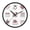 Icons For Valentine's Day, variant on Indoor 12' Voice-Activated Luminous Decoration Wall Clock With LED Night Light Puzzle Pieces Fit Together