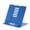 Blue, variant on Cute Adjustable Metal Book Stand Reading Holder with Foldable Design and Ventilated Backrest for Desk Tabletop Use Stationery Set