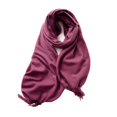 thumbnail image 2 of Lumtrix Tassel Scarf for Women and Men Winter Warm Long Scarves Large Travel Blanket Scarf Wrap Q One Size, 2 of 5