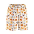 thumbnail image 2 of FAWUUDO Sports Shorts for Men Adjustable Waist Drawstring Loose Fashionable Print Shorts Beach Running Straight Shorts XL B-Multicolor, 2 of 9