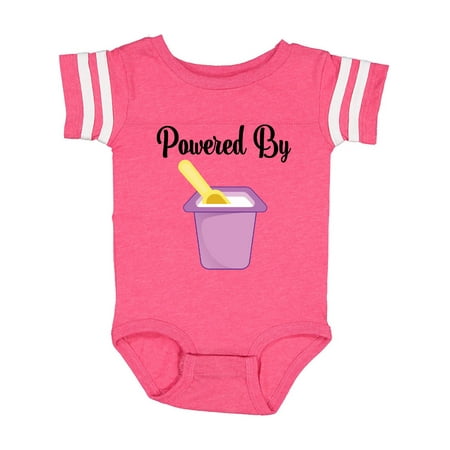 

Inktastic Powered By Yogurt Gift Baby Girl Bodysuit