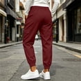 thumbnail image 5 of HAPIMO Drawstring Multi Pocket Jogger Cargo Pants Women High Waist Casual Pants for Street Style Wine S, 5 of 5