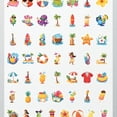 thumbnail image 4 of 35pcs-50pcs Colorful Stationery Stickers Summer Kids Stickers Tropical Teacher Reward Stickers for Laptop Suitcase Luggage, 4 of 9