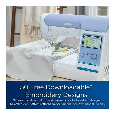 Brother Elite PE900 Embroidery with Wireless LAN Connection with Sewing Bundle