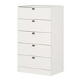thumbnail image 2 of Commode 5 tiroirs pour , fini Blanc solide, collection Spark de Meubles South Shore, 2 of 11