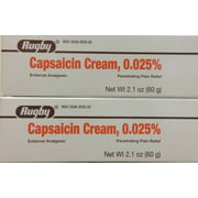 Rugby Capsaicin Cream 0.025% Pain Relief 60g /each ( 2 pack )