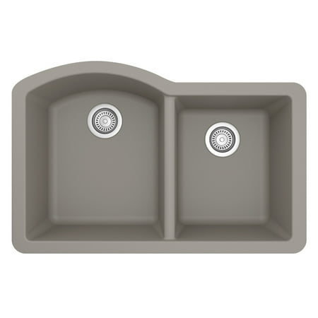 Karran Usa Qu-610 Quartz Qu 32 Undermount Double Basin Quartz Composite Kitchen Sink -