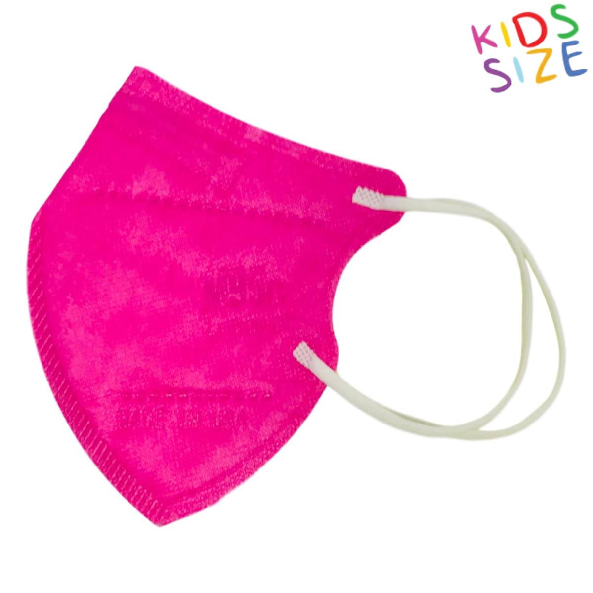 5 Layer Protection Breathable Kids Face Mask (Hot Pink) Made in USA