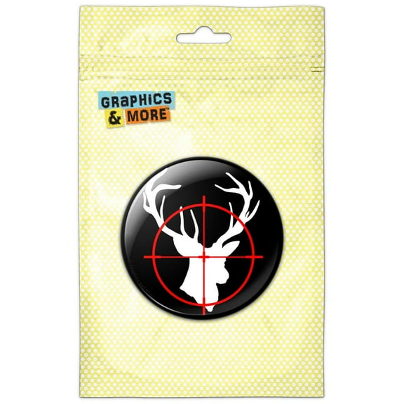 Deer Buck Hunting Refrigerator Button Magnet