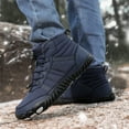 thumbnail image 6 of YOURDIARY Mens Barefoot Snow Boots Waterproof Winter Shoes with Faux Fur Lining Wide Toe Box Zero Drop Ankle-High Boots, 6 of 8