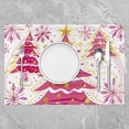 thumbnail image 2 of Pink Merry Christmas Placemats Set of 4 Xmas Tree Placemat for Kitchen Dining Table 18"x12" Winter Theme Snowflake Table Place Mats Happy New Year Indoor Outdoor Decor Table Mats, 2 of 4