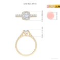 thumbnail image 5 of ANGARA IGI Certified Lab Grown 1 Ct Diamond Engagement Ring for Women in 14K Yellow Gold (Size-5.5mm| Color-F-G| Clarity-VS) | April Birthstone, Anniversary, Jewelry Gift for Women | Diamond Ring, 5 of 8