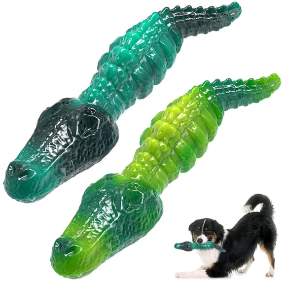 Dog Chew Toys for Aggressive Chewers – 2-Pack,Indestructible Durable Dog Chew Toys for Large Breed Aggressive Chewers Tough Dog Teething,Milk Flavor.