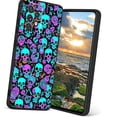 thumbnail image 1 of Compatible with Samsung Galaxy A72 5G Phone Case, Horror-Black-Witchy-Neon-Skulls-10 Case Silicone Protective for Teen Girl Boy Case for Samsung Galaxy A72 5G, 1 of 1
