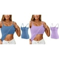 thumbnail image 1 of (Lot de 2) Kcodviy Camisole à Bretelles Femme Yoga Course Hauts pour Femmes Couche de Base 2TG Hauts pour Femmes Grande Taille Bretelles Ajustables Hauts pour Femmes 42B Camisole 3 Pk Chandail de Compression, 1 of 5