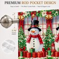 thumbnail image 2 of AshasdS Christmas Snowmen in Window Frame Valance Winter Holiday Short Curtain Rod Pocket for Kitchen Room, 2 of 5