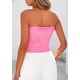 thumbnail image 2 of Top de Tubo Sin Tirantes con Estampado Floral PRETTYGARDEN 2025 Talla L, 2 of 8