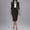 Black women summer two piece suit a1, variant on Women Summer V Neck 3/4 Sleeve Bodycon Midi Pencil Skirt Blazer 2Pcs Set Business Work Office Professional Slim Elegant Dressy Two Piece Suit, Pink S