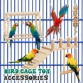 thumbnail image 5 of 10 Pcs Parrot Swing Toys & Bird Perches Platform with Ladder for Parakeet Cage Accessories, 5 of 5