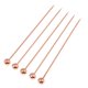 thumbnail image 5 of 5pcs/ Set Palillos de material acero Inoxidable para Cóctel Accesorios de Regalos Bead-Rose Gold, 5 of 9