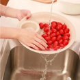 thumbnail image 4 of Kitchen Double Wheat Straw Disc Tool with Mini Seasoning Disk Fruit Bowl Dumpling Plate Tableware Green, 4 of 6