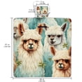 thumbnail image 2 of Alpaca Canvas Picnic Blanket Waterproof and Foldable - Extra Large Outdoor Mat for Beach, Camping, or Picnic - Portable and Lightweight - Durable and Easy to Clean - 200x200 cm, 2 of 6