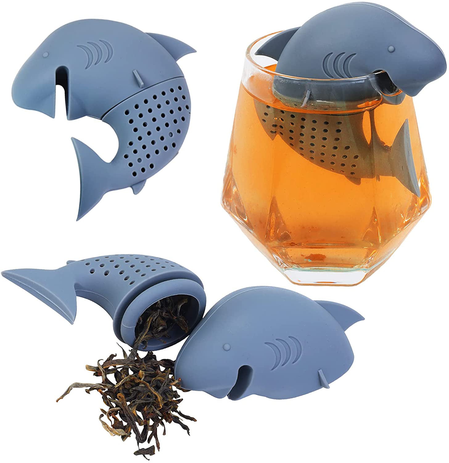 Shark Tea Infuser Silicone Tea Leaf Strainer Herbal Spice Infuser Filter Diffuse
