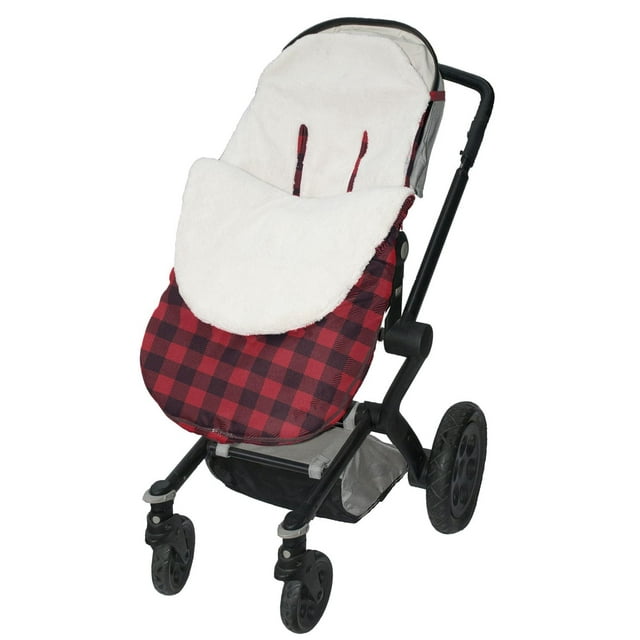 Jolly Jumper Stroller Snuggle Bag | Water-Resistant Fleece-Lined Footmuff with Dual Zippers & Removable Top | Fits Most Strollers & Forward-Facing Car Seats