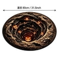 thumbnail image 2 of Visually Spooky Decorative To Maintain Living Room Mat, 3D Illusion Halloween Floor Rug, Non Slip Round Carpet For Bedroom Entryway Indoor Decor, 2 of 5