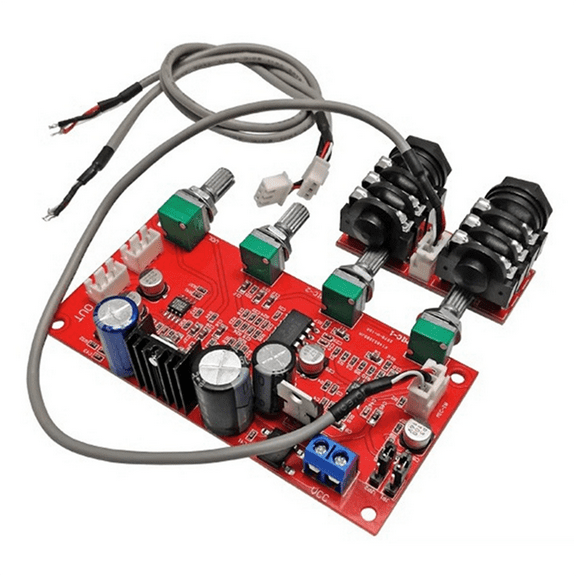 DC 7V 24V PT2399 Digital Microphone Amplifier Board Karaoke Plate Reverb Preamplifier Reverberator