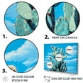 thumbnail image 3 of Designart "Brilliant Azure Cactus" Cactus Floater Framed Canvas Prints, 3 of 5