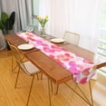 thumbnail image 3 of GZHJMY Valentine's Day Watercolor Heart Table Runner Seasonal Table Cloth Runner for Kitchen Dining Table Wedding Party Holiday Coffee Dining Home Decor 13 x 70 Inches, 3 of 7