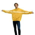 thumbnail image 5 of I Love You This Much Couples Hoodies Matching Outfits for Couples Cute Graphic Funny Oversized Pullover Drop Shoulder Sweatshirts with Pocket, 5 of 8