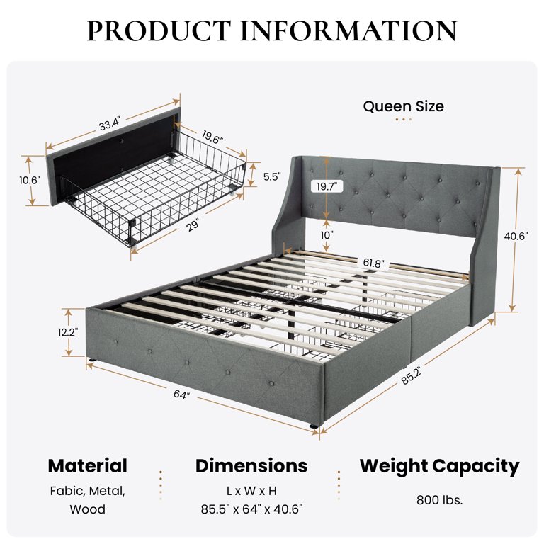 Wadhamさま専用 Homfa-Full-Size-4-Storage-
