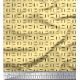 thumbnail image 1 of Soimoi Poly Georgette Fabric Geometric Small Print Sewing Fabric Yard 42 Inch Wide, 1 of 3