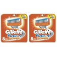 thumbnail image 1 of Gillette Fusion Power Refill Blade Cartridges, 8 Count (Pack of 2) + Makeup Blender, 1 of 2