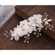 thumbnail image 5 of Peineta de flores, peineta para boda, exquisita peineta para boda, peinetas laterales para el cabello, compactas y livianas, 5 of 5
